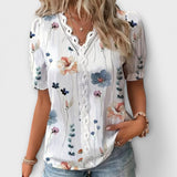 Blusa de Moda con Escote en V