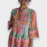 Vestido boho con volantes