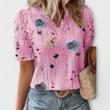 Blusa de Moda con Escote en V
