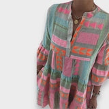 Vestido boho con volantes