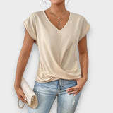 Blusa con escote en V