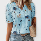 Blusa de Moda con Escote en V