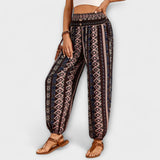 Pantalón con gráfico étnico