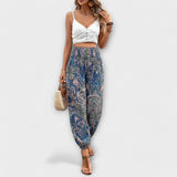 Pantalón con gráfico étnico
