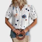 Blusa de Moda con Escote en V