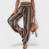 Pantalón con gráfico étnico