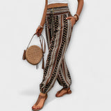 Pantalón con gráfico étnico