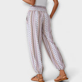 Pantalón con gráfico étnico
