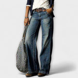 Pantalón de mezclilla de pierna ancha