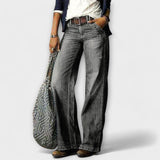 Pantalón de mezclilla de pierna ancha