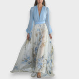 Vestido maxi con estampado floral