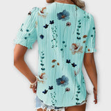 Blusa de Moda con Escote en V