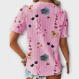 Blusa de Moda con Escote en V