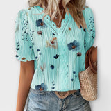 Blusa de Moda con Escote en V