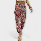 Pantalón con gráfico étnico