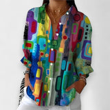 Blusa con estampado geométrico