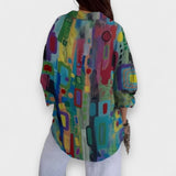 Blusa con estampado geométrico