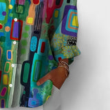 Blusa con estampado geométrico